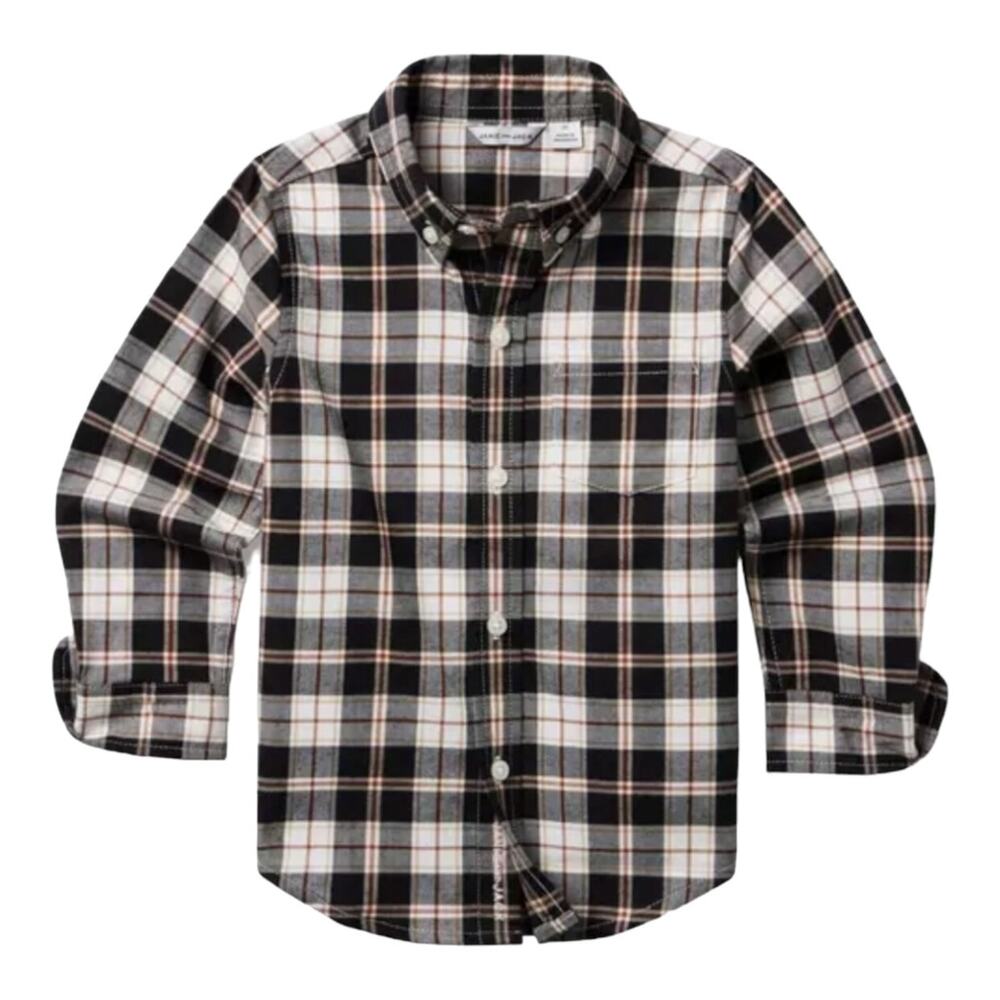 Janie and Jack NWT Black Tartan Flannel Shirt. Size 2T